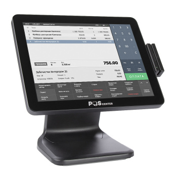 Сенсорный моноблок POSCenter POS101 (15", PCAP, J3455, RAM 4Gb, SSD 128Gb, MSR) Windows 10 IoT  Entr
