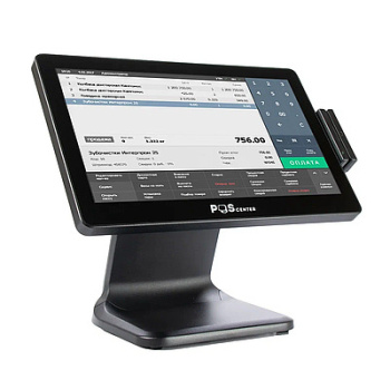 Сенсорный моноблок POSCenter POS90NS (15.6", PCAP, J3455, RAM 4Gb, SSD 128Gb, MSR) без ОС