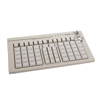 Клавиатура программируемая Poscenter S67 (мод. 63 клавиши, MSR, ключ, USB, 3,0 м.), белая